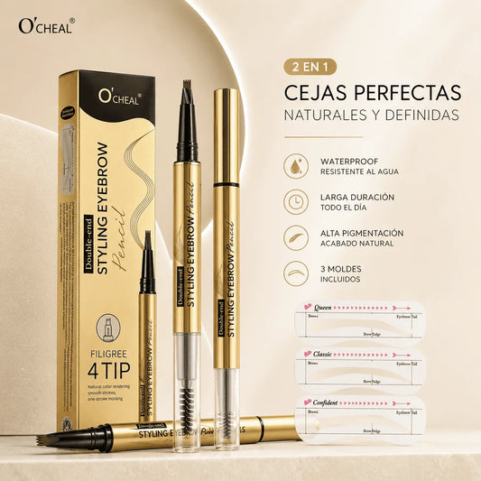 Lápiz para cejas 2 en 1